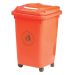 Wheeled Bin - 50 Litre - L.420 W.470 H.650 - Red/Orange
