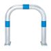  TRAFFIC-LINE EV Charging Point Protection Guard - Surface Fix - 60/500 x 500mm - Blue Ring Colour 