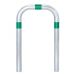 TRAFFIC-LINE EV Charging Point Protection Guard - Sub-Surface Fix - 60/800 x 500mm - Green Ring Colour 