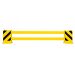 BLACK BULL Racking End Frame Protectors Type B - 2,300-2,700mm - Powder Coated - Yellow/Black