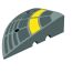  TRAFFIC-LINE Kerb Ramp - 360x36x150mm - Corner Section - Black / Yellow Reflective 