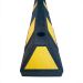  Park-AID Wheel Stop - 1200x150x100mm - Black Body Colour / Yellow Reflective Colour 