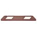  Park-AID Wheel Stop - 900x150x100mm - Brick-red Body Colour / White Reflective Colour 