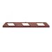  Park-AID Wheel Stop - 1200x150x100mm - Brick-red Body Colour / White Reflective Colour 