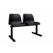 Standard Beam Seating - 2 Seater - 830Hx510Wx990Lmm - Black