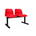 Standard Beam Seating - 2 Seater - 830Hx510Wx990Lmm - Red