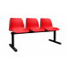 Standard Beam Seating - 3 Seater - 830Hx510Wx1540Lmm - Red