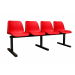 Standard Beam Seating - 4 Seater - 830Hx510Wx2060Lmm - Red