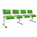  Spectrum Beam Seating - 4 Seater - Green Seats - H.860 W.510 L.2310 