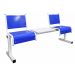  Spectrum Beam Seating - 2 Seater with Table - Blue Seats - H.860 W.510 L.1670 