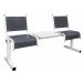  Spectrum Beam Seating - 2 Seater with Table - Dark Grey Seats - H.860 W.510 L.1670 