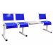  Spectrum Beam Seating - 2 Seater with Table - Blue Seats - H.860 W.510 L.2310 