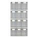 Rhino Tilt Bins with 930W x 1425Hmm Portrait Louvre Panel - Louvre Panel and 12 x RTB3