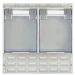 Rhino Tilt Bin Square Louvre Kit D - 1 x 457x457mm Panel with 2 x RTB4 Tilt Bins