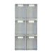 Rhino Tilt Bins with 930W x 1425Hmm Portrait Louvre Panel - Louvre Panel and 6 x RTB4