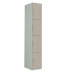 Timber Door Locker - 4 Compartment - Oyster Urban Oak (Plain) - H.1800 W.380 D.380