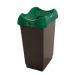 Recycling Bin - 30L - Dark Grey Base & Green Lid - H.415 W.410 D.320