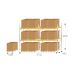 Pallet Racking Kit 2 - 2 Bay Run 4000mm High x 5742mm Wide x 900mm Deep c/w 2 Beam Levels (stores 12no. 1200mm x 1000mm Pallets)