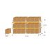 Pallet Racking Kit 4 - 2 Bay Run 3000mm High x 5742mm Wide x 1100mm Deep c/w 2 Beam Levels (stores 18no. 800mm x 1200mm Pallets)