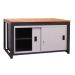 Sliding Door Heavy Duty Workbench - H.840 W.1800 D.600mm - Beech Worktop