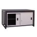 Sliding Door Heavy Duty Workbench - H.840 W.1200 D.900mm - Linoleum Worktop