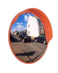Traffic Mirrors with Hoods