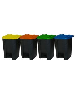 Pedal Bins with Coloured Lids