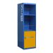  SpillZone® Absorbent Station 1 - 1820Hx550Wx550Dmm - with Lockable Cupboard including internal shelf - Full Door - Cam Lock